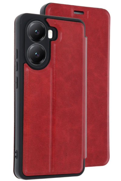 Newface Xiaomi Poco X7 Pro Kılıf Flip Cover - Kırmızı resmi