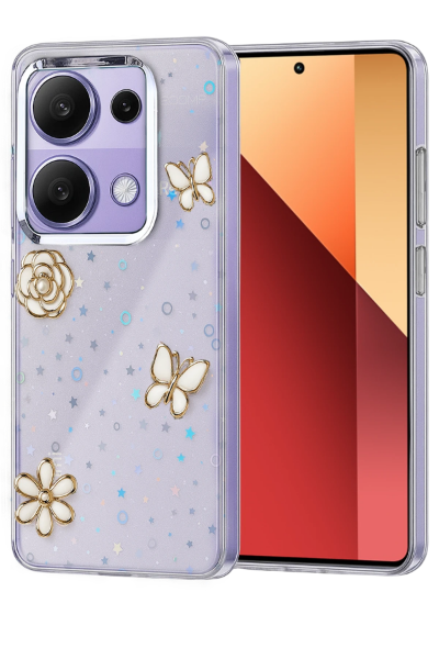 Newface Xiaomi Redmi Note 13 Pro 4G Fiyonk Desenli Kapak - Desen 10 resmi