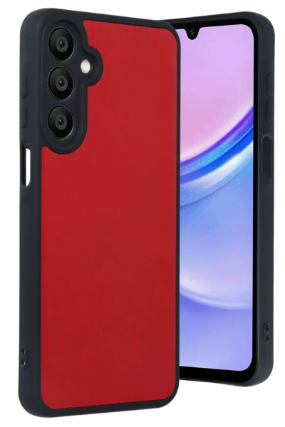 Newface Samsung Galaxy A16 5G Kılıf Aras Deri Kapak - Kırmızı resmi