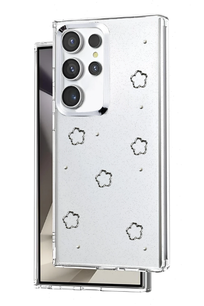 Newface Samsung Galaxy S23 Ultra Fiyonk Desenli Kapak - Desen 8 resmi