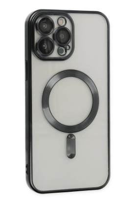 Newface iPhone 13 Pro Max Kılıf Kross Magneticsafe Kapak - Siyah resmi