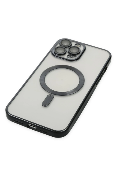 Newface iPhone 13 Pro Max Kılıf Kross Magneticsafe Kapak - Siyah resmi