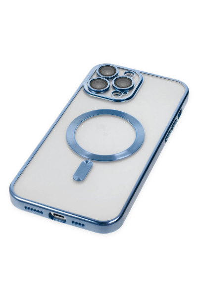 Newface iPhone 13 Pro Max Kılıf Kross Magneticsafe Kapak - Sierra Blue resmi
