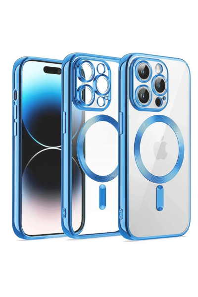 Newface iPhone 13 Pro Max Kılıf Kross Magneticsafe Kapak - Sierra Blue resmi