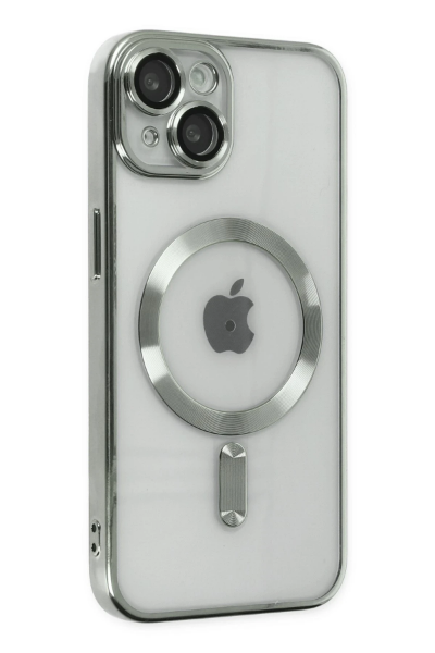 Newface iPhone 14 Kılıf Kross Magneticsafe Kapak - Gümüş resmi