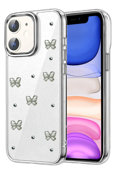 Newface Apple iPhone 12 Fiyonk Desenli Kapak - Desen 9 resmi