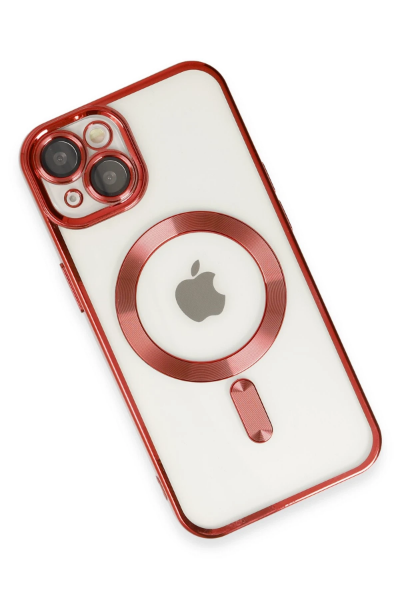 Newface iPhone 14 Plus Kılıf Kross Magneticsafe Kapak - Kırmızı resmi
