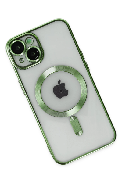 Newface iPhone 14 Plus Kılıf Kross Magneticsafe Kapak - Koyu Yeşil resmi