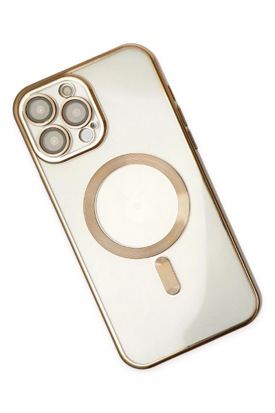 Newface iPhone 14 Pro Kılıf Kross Magneticsafe Kapak - Gold resmi