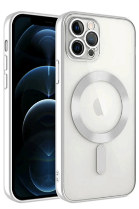 Newface iPhone 14 Pro Max Kılıf Kross Magneticsafe Kapak - Gümüş resmi