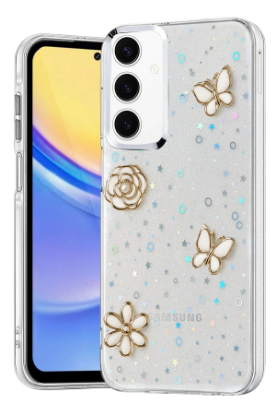 Newface Samsung Galaxy A15 4G Fiyonk Desenli Kapak - Desen 10 resmi