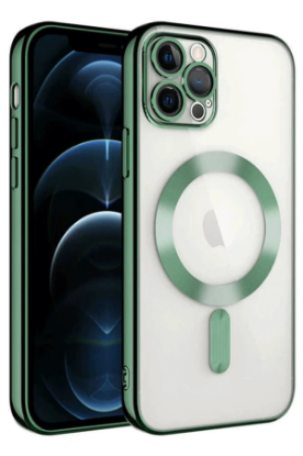 Newface iPhone 14 Pro Max Kılıf Kross Magneticsafe Kapak - Koyu Yeşil resmi