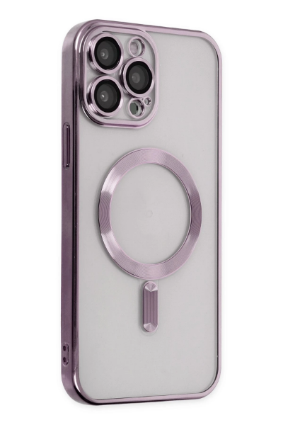 Newface iPhone 14 Pro Kılıf Kross Magneticsafe Kapak - Mor resmi