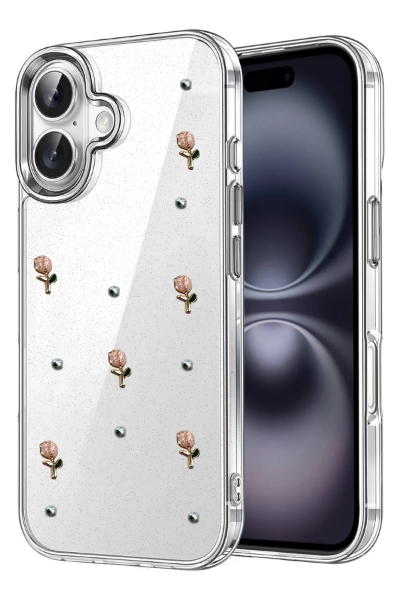 Newface Apple iPhone 16 Fiyonk Desenli Kapak - Desen 6 resmi