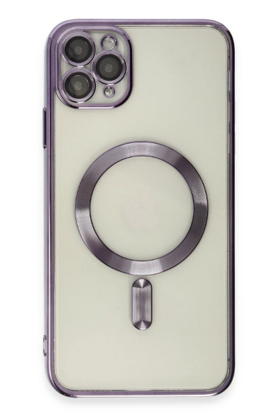 Newface iPhone 11 Pro Kılıf Kross Magneticsafe Kapak - Mor resmi