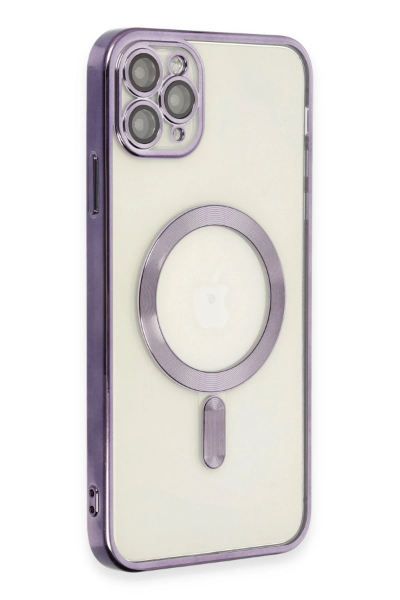 Newface iPhone 11 Pro Kılıf Kross Magneticsafe Kapak - Mor resmi