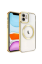 Newface iPhone 12 Kılıf Kross Magneticsafe Kapak - Gold resmi