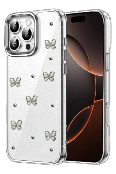 Newface Apple iPhone 16 Pro Max Fiyonk Desenli Kapak - Desen 9 resmi