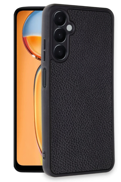 Newface Samsung Galaxy A26 Kılıf Aras Deri Kapak - Siyah resmi