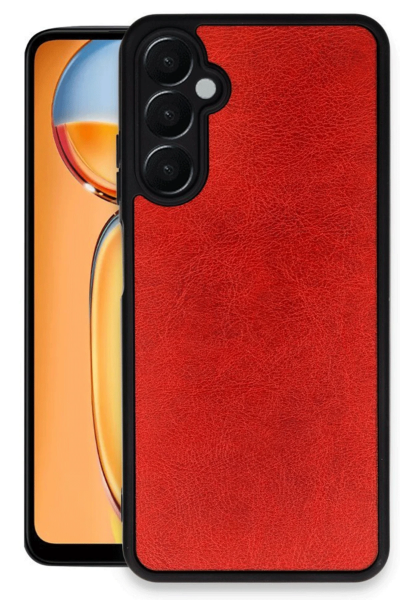 Newface Samsung Galaxy A26 Kılıf Aras Deri Kapak - Kırmızı resmi