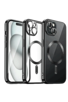 Newface iPhone 12 Pro Max Kılıf Kross Magneticsafe Kapak - Siyah resmi