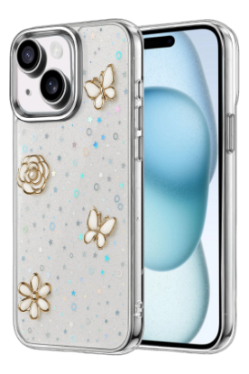 Newface Apple iPhone 14 Fiyonk Desenli Kapak - Desen 10 resmi