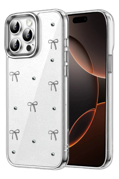 Newface Apple iPhone 14 Pro Max Fiyonk Desenli Kapak - Desen 1 resmi