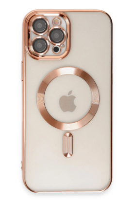 Newface iPhone 12 Pro Max Kılıf Kross Magneticsafe Kapak - Rose resmi