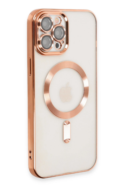 Newface iPhone 12 Pro Max Kılıf Kross Magneticsafe Kapak - Rose resmi