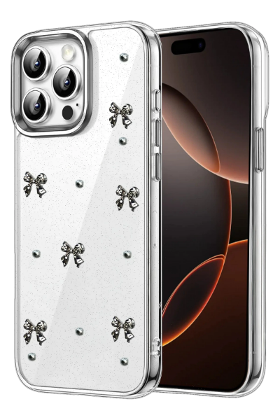Newface Apple iPhone 14 Pro Max Fiyonk Desenli Kapak - Desen 5 resmi