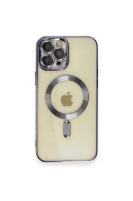 Newface iPhone 12 Pro Max Kılıf Kross Magneticsafe Kapak - Mor resmi