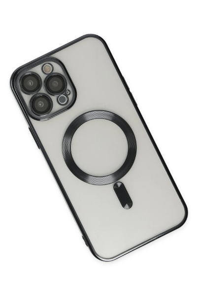 Newface iPhone 13 Pro Kılıf Kross Magneticsafe Kapak - Siyah resmi