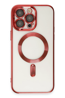Newface iPhone 13 Pro Kılıf Kross Magneticsafe Kapak - Kırmızı resmi