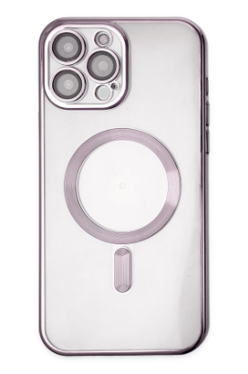 Newface iPhone 13 Pro Kılıf Kross Magneticsafe Kapak - Mor resmi