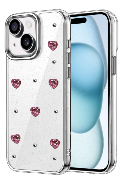 Newface Apple iPhone 15 Plus Fiyonk Desenli Kapak - Desen 7 resmi