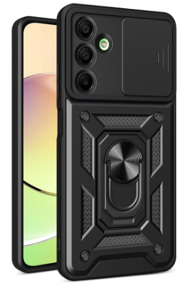 Newface Samsung Galaxy A36 Kılıf Pars Lens Yüzüklü Silikon - Siyah resmi