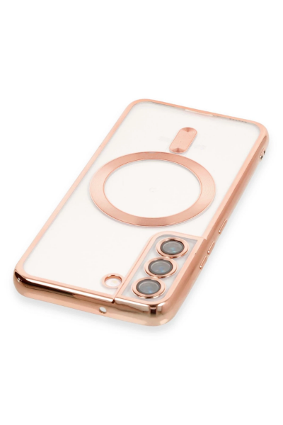 Newface Samsung Galaxy S22 Kılıf Kross Magneticsafe Kapak - Rose resmi