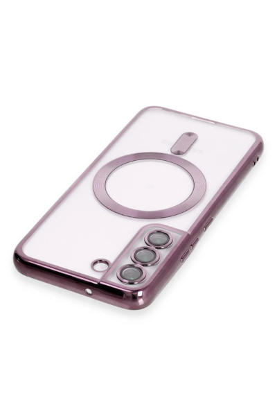 Newface Samsung Galaxy S22 Kılıf Kross Magneticsafe Kapak - Mor resmi