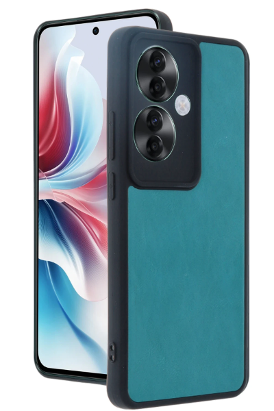 Newface Oppo Reno 11F Kılıf Aras Deri Kapak - Açık Yeşil resmi