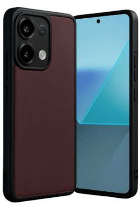 Newface Xiaomi Redmi Note 13 Pro 5G Kılıf Aras Deri Kapak - Bordo resmi