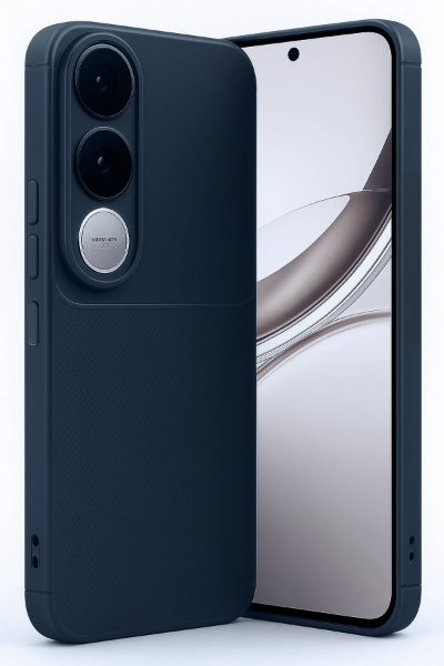 Newface Vivo V50 Lite 4G Auto Focus Karbon Kapak - Lacivert resmi