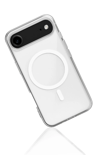 Newface iPhone 17 Air Kılıf Magneticsafe Şeffaf Silikon - Şeffaf resmi