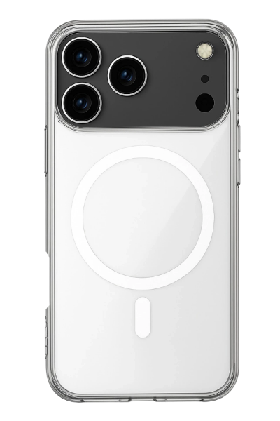 Newface iPhone 17 Pro Kılıf Magneticsafe Şeffaf Silikon - Şeffaf resmi