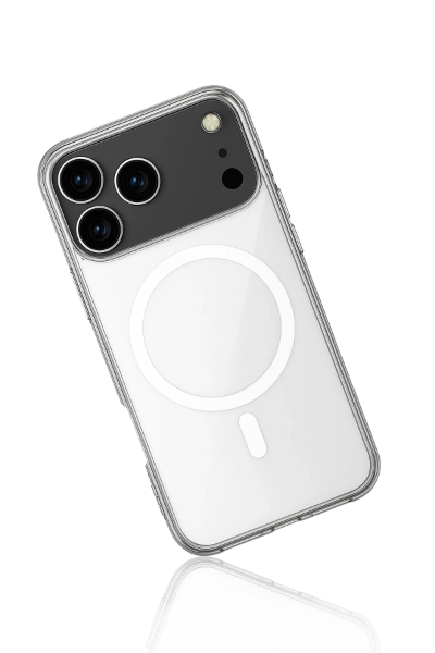 Newface iPhone 17 Pro Max Kılıf Magneticsafe Şeffaf Silikon - Şeffaf resmi