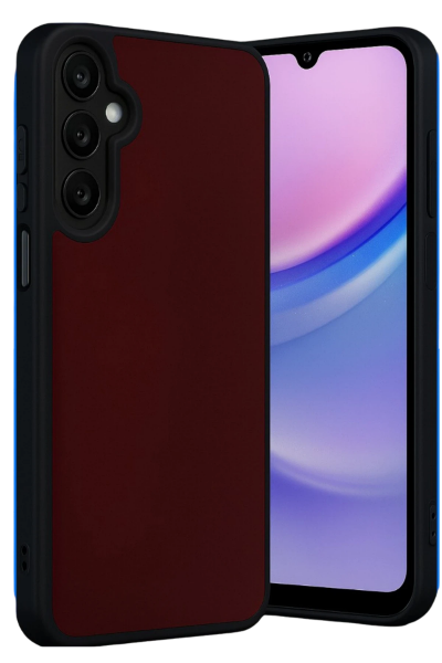 Newface Samsung Galaxy M15 Kılıf Aras Deri Kapak - Bordo resmi