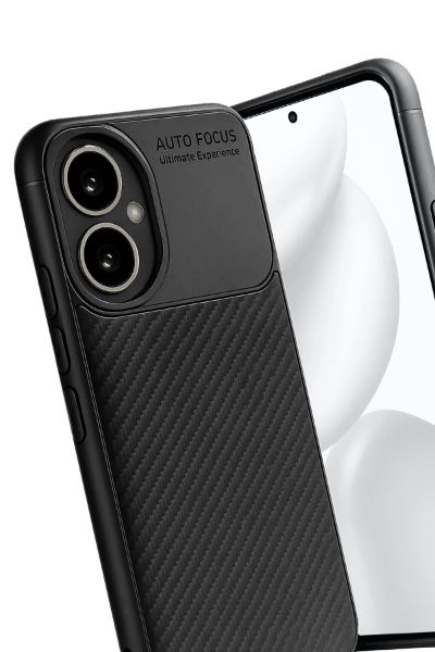 Newface Honor 400 Kılıf Auto Focus Karbon Kapak - Siyah resmi