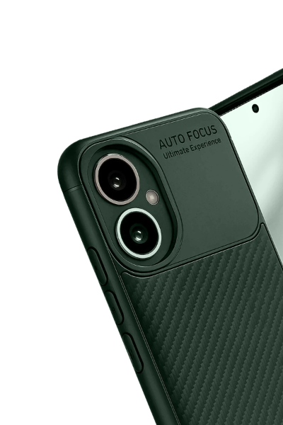Newface Honor 400 Kılıf Auto Focus Karbon Kapak - Koyu Yeşil resmi