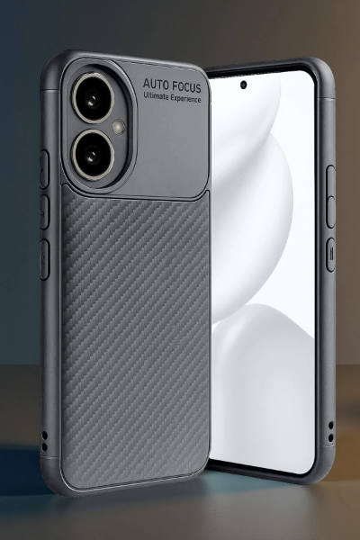 Newface Honor 400 Kılıf Auto Focus Karbon Kapak - Gri resmi