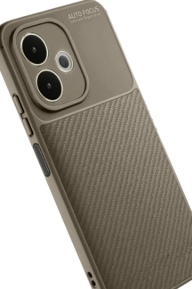 Newface Oppo A5 Pro 4G Kılıf Auto Focus Karbon Kapak - Kahverengi resmi