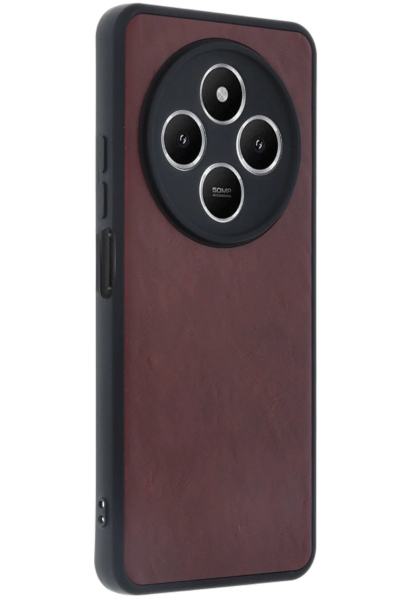 Newface Xiaomi Redmi 14C Kılıf Aras Deri Kapak - Bordo resmi